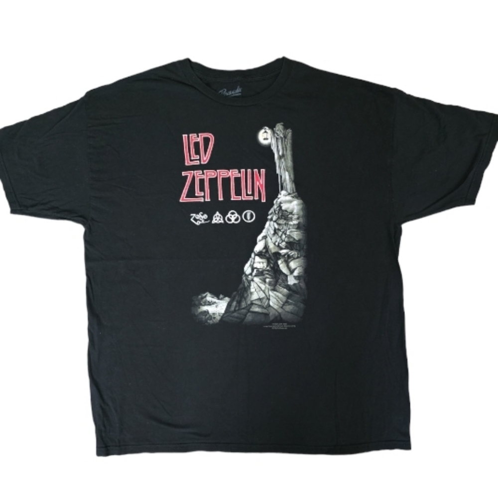 Led Zeppelin Vintage 90s Black T Shirt Men's Size XXL